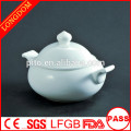 2014 hot sale hotel restaurant ball shape porcelain soup bowl with lid